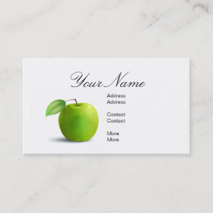 Carte De Visite Apple vert