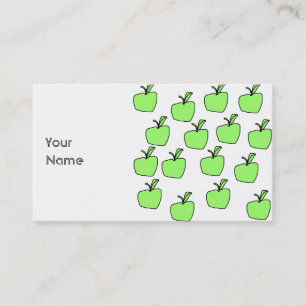 Carte De Visite Apple vert modèlent