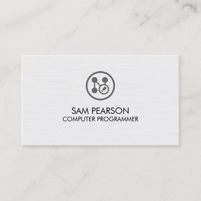 Carte De Visite Application Developer Computer Programmer (Devant)