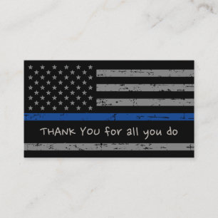 Carte De Visite Appréciation de la police Merci de l'application d