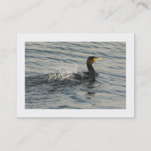 Carte De Visite Apprentissage du cormorant à la nage (frontière)