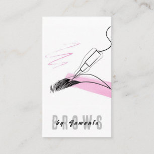 Carte De Visite Après-soin des sourcils PMU Microblading Henna Sal