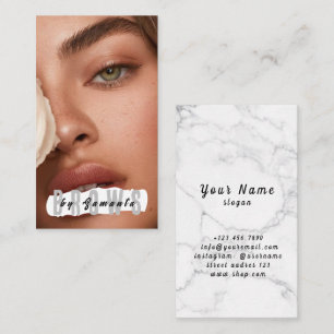 Carte De Visite Après-soin des sourcils PMU Microblading Henna Sal