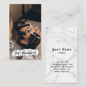 Carte De Visite Après-soins des sourcils PMU Microblading Henna Sa
