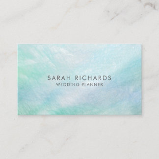 Carte De Visite Aqua Blue Mère de Pearl Plutôt