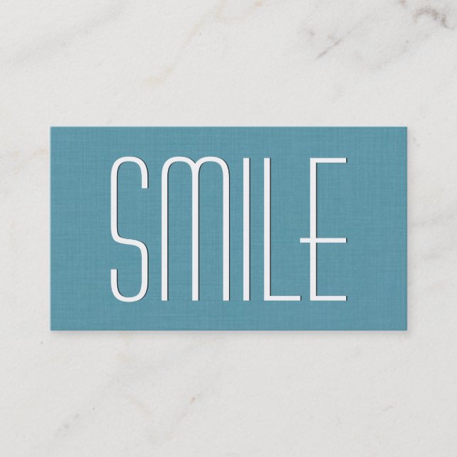 Carte De Visite Aqua DENTIST Style simple V63C (Devant)