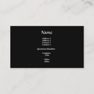 Carte De Visite Aqua et Rose à huile rose