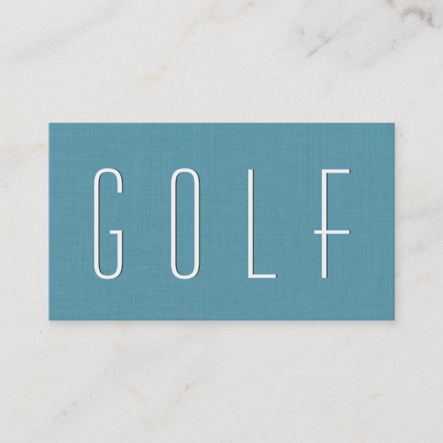 Carte De Visite Aqua GOLF THEME Simple Style V70 (Devant)
