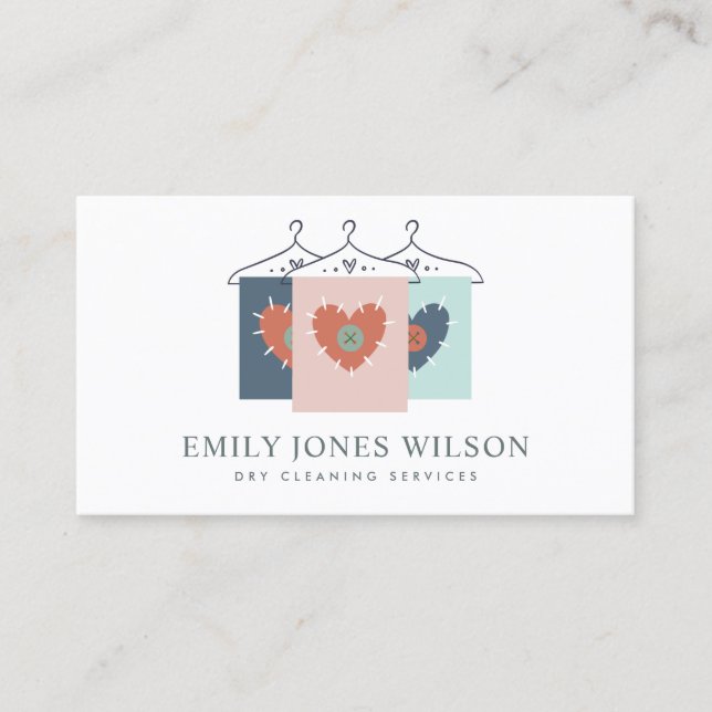 CARTE DE VISITE AQUA GRAY ORANGE BLUSH HANGING HANGING VÊTEMENTS S (Devant)