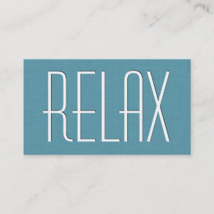 Carte De Visite Aqua MASSAGE Thème Style simple V63F