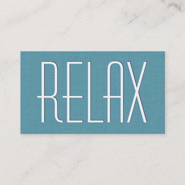 Carte De Visite Aqua MASSAGE Thème Style simple V63F (Devant)