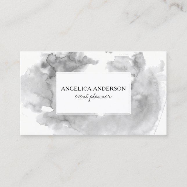 Carte de visite aquarelle (Devant)