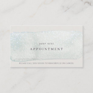 Carte De Visite Aquarelle Abstraite Aqua Silver Stoke