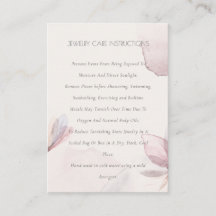 Aquarelle Abstraite Floral Blush Bijoux