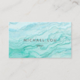 Carte De Visite Aquarelle Aqua Artistique Unique