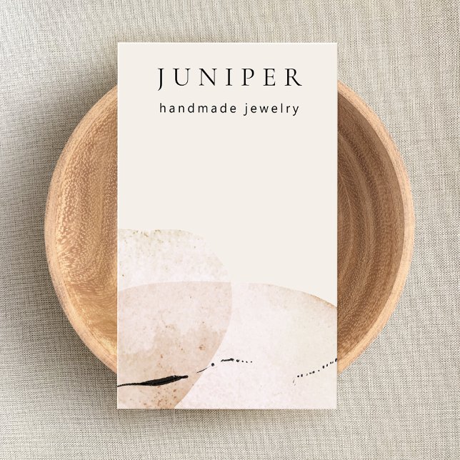 Carte De Visite Aquarelle Artistique Abstraite Terre (Créateur téléchargé)