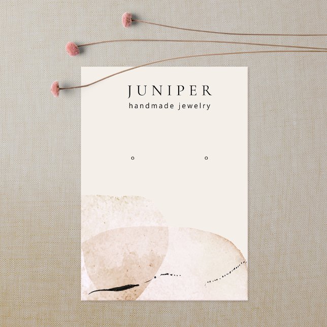 Carte De Visite Aquarelle artistique Écouteurs Bijoux Display (Créateur téléchargé)