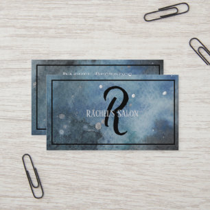 Carte De Visite Aquarelle artistique moderne Monogramme Art