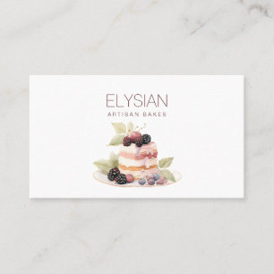 Carte De Visite Aquarelle Baker boulangerie pâtisserie Chef   Gâte