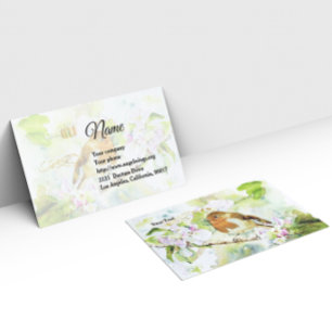 Carte De Visite Aquarelle Bird
