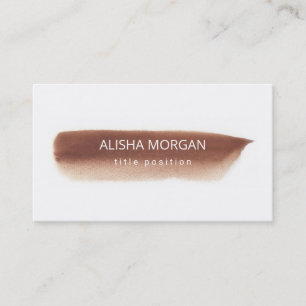 Carte De Visite Aquarelle Brown