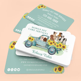 Carte De Visite Aquarelle Chien Grossiste Services de soins pour a