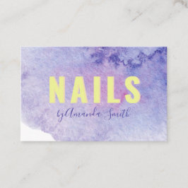 Carte De Visite Aquarelle colorée brosse