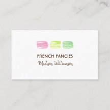 Aquarelle de boulangerie Macaron français
