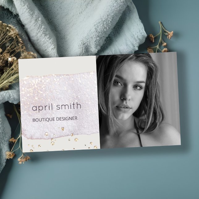 Carte De Visite Aquarelle de brosse Abstraite Lilac (Créateur téléchargé)