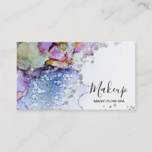 Carte De Visite *~* Aquarelle de flux organique Parties scintillan
