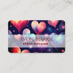 Carte De Visite Aquarelle de Galaxy Valentine Art