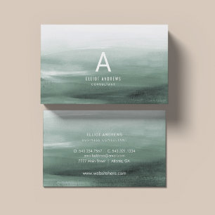 Carte De Visite Aquarelle des pins neigeux  