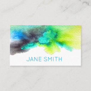 Carte De Visite Aquarelle design moderne stylisée industrie créati