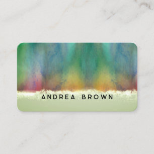 Carte De Visite aquarelle élégante couleur double face personnalis