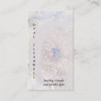 Aquarelle en cristal de Seaglass Opal Vertical