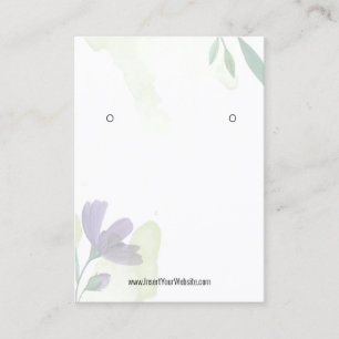 Carte De Visite Aquarelle Eucalyptus Kraft Écran d'oreille Logo