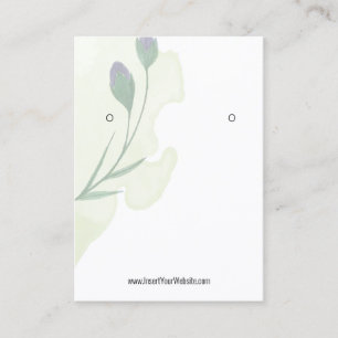Carte De Visite Aquarelle Eucalyptus Kraft Écran d'oreille Logo