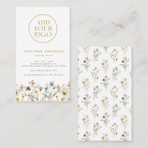 Carte de visite aquarelle florale