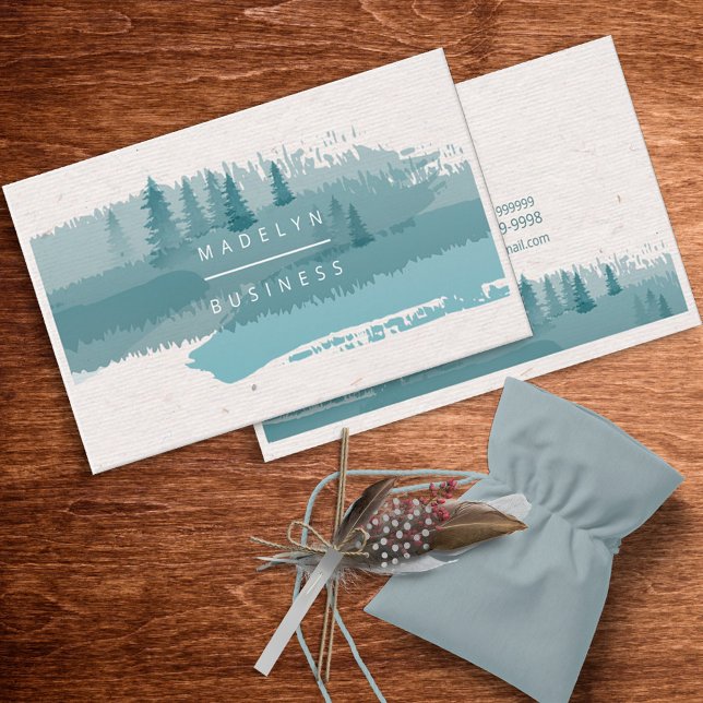 Carte De Visite Aquarelle Forest Hills ID955 (Créateur téléchargé)