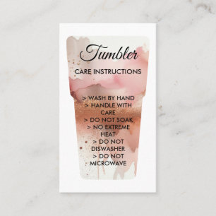 Carte De Visite Aquarelle Imprimée Mug Tumbler Instruction