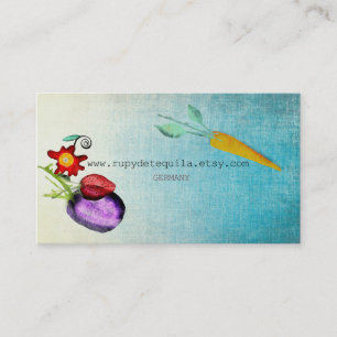 Carte De Visite Aquarelle légumes