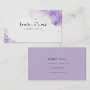 Carte De Visite Aquarelle Lilas