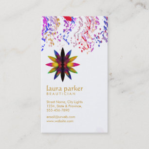 Carte De Visite Aquarelle Lotus Fleur Yoga Méditation Spa de santé