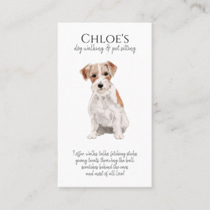 Carte De Visite Aquarelle mignonne chien animal de compagnie Sitte