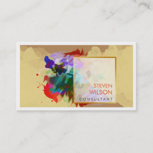 Carte De Visite Aquarelle moderne Elégant Artiste Professionnel