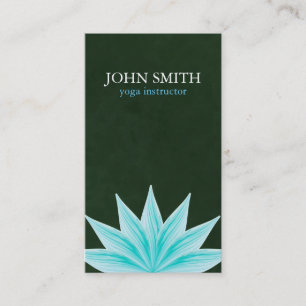 Carte De Visite Aquarelle moderne Lotus Fleur Logo Yoga Business