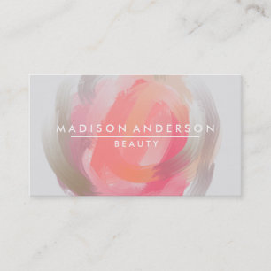 Carte De Visite Aquarelle Moderne Simple & Classique Beauté