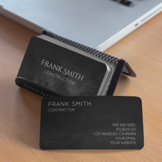 Carte De Visite Aquarelle Ombré Noir