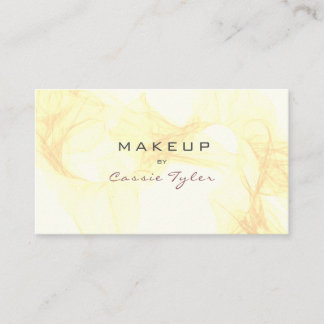 Carte De Visite Aquarelle or simple et élégante Abstraite