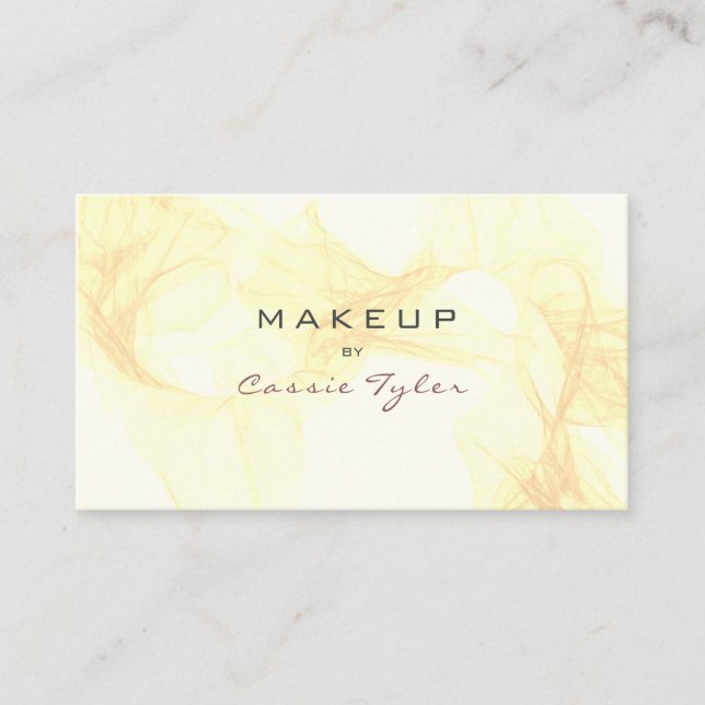 Carte De Visite Aquarelle or simple et élégante Abstraite (Devant)